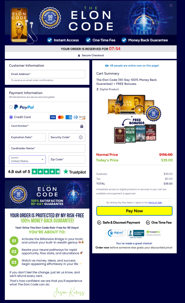 The Elon Code™-checkout-page
